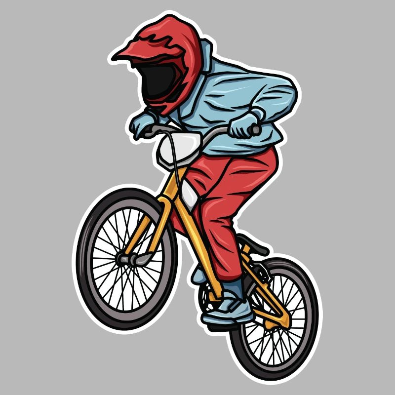 Lustiger BMX Junge