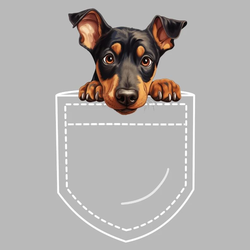 Hund Dobermann