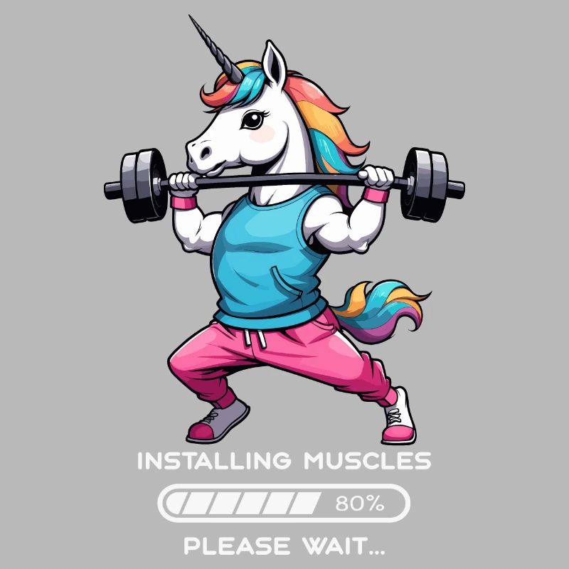 Bodybuilder Einhorn