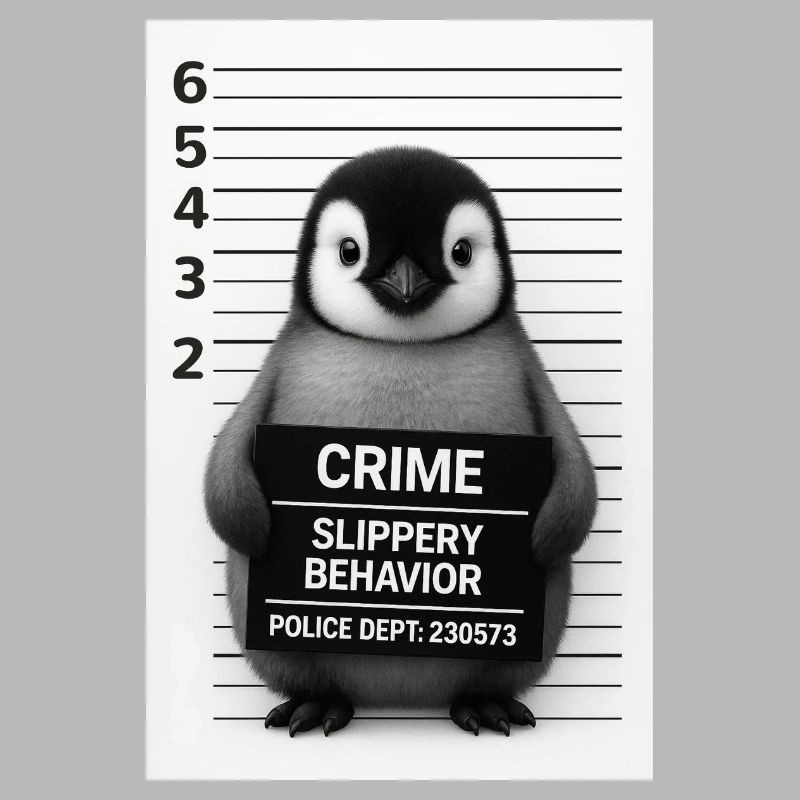 Penguin in the interrogation – Slippery on it