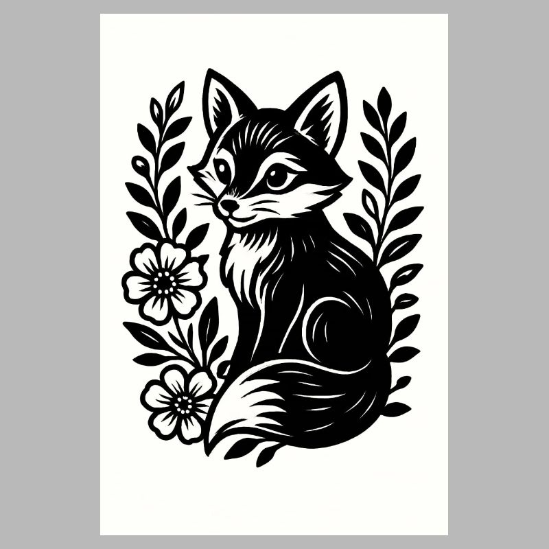 Le Renard dans la danse des fleurs