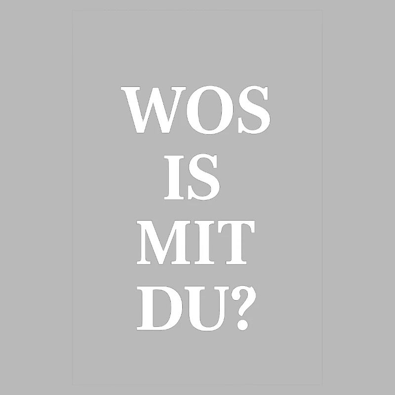 Was ist mit dir? Serif Kontrast