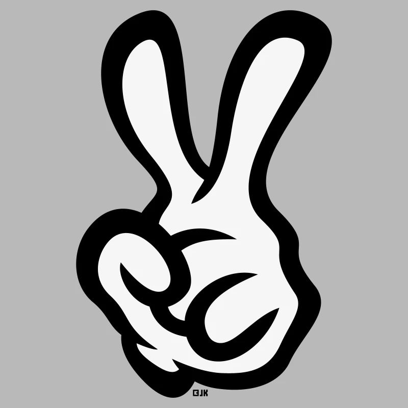 Victory Hand Sign (Left Hand / POS / 2C)