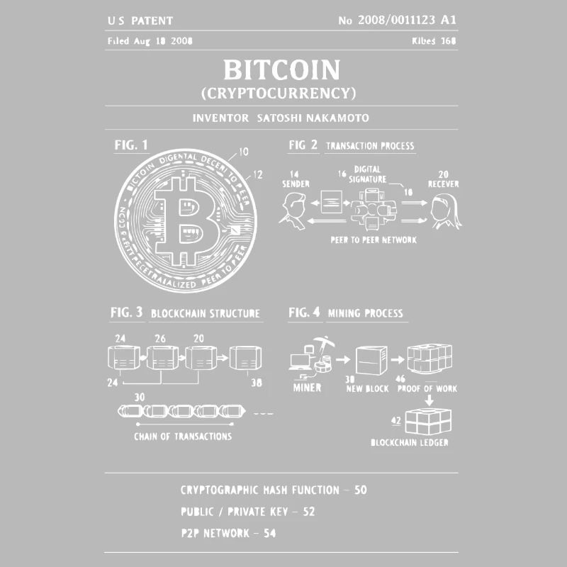 Bitcoin-Schema: Krypto-Flussdiagramm