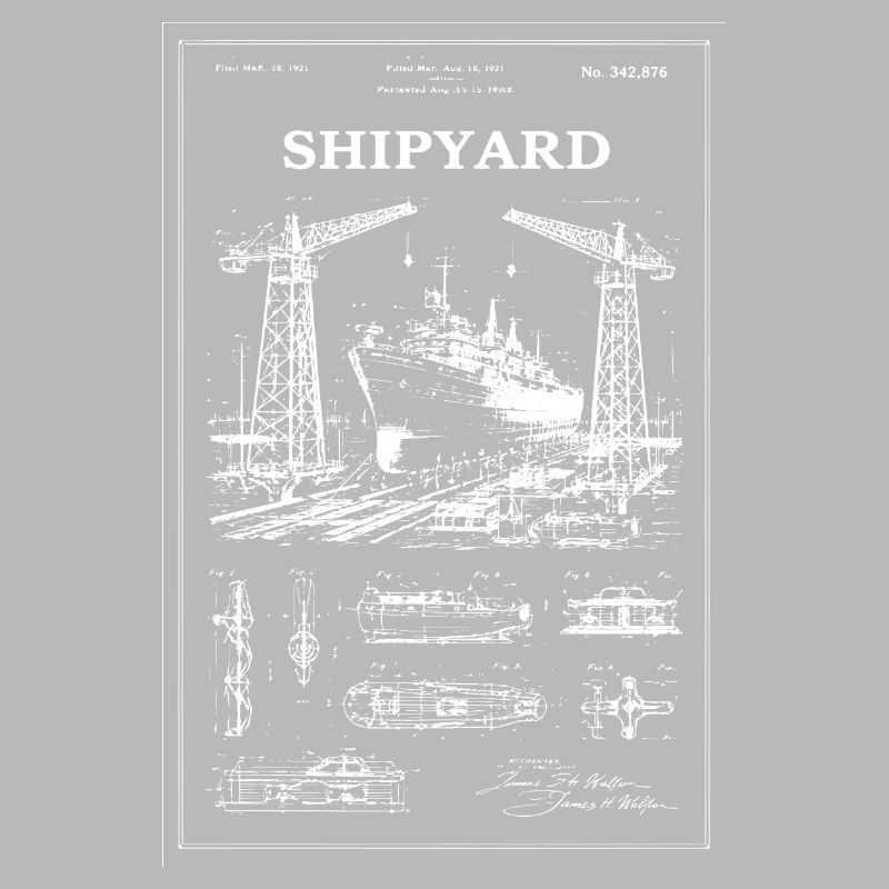 Shipyard Cranes & Ship