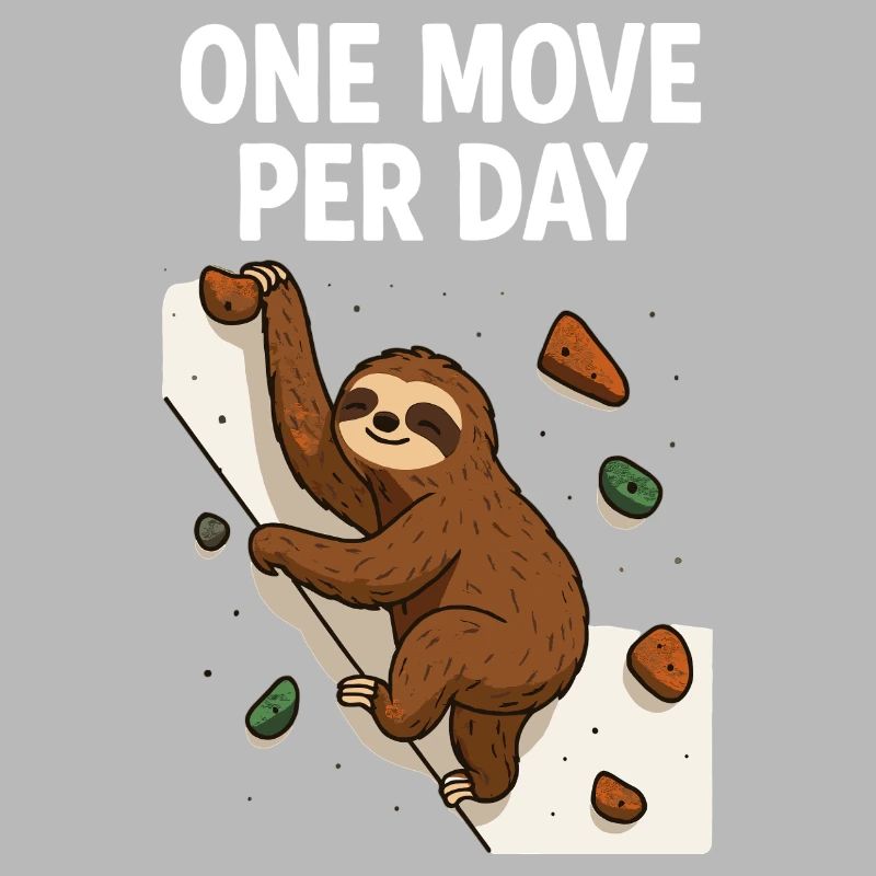 Sloth Bouldering: One Move Per Day Design