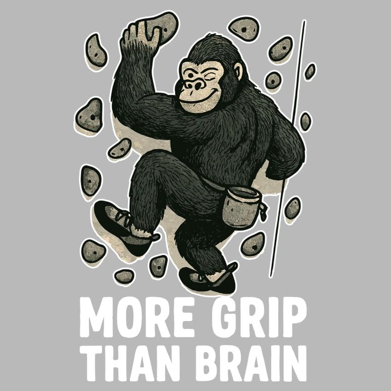 More Grip Than Brain – Gorilla bouldering