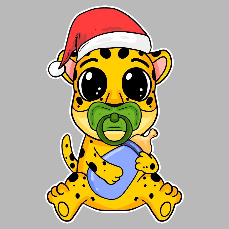 Bébé guépard Noël