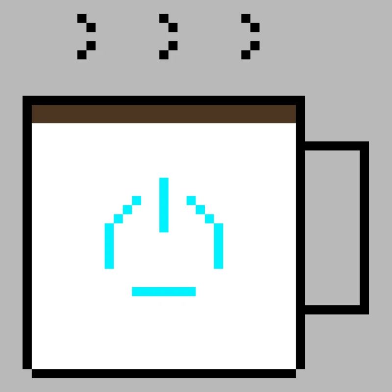 Power-Up Coffee : Conception rétro de pixel art pour le jeu