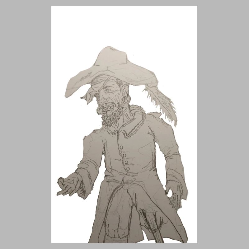 Pirate Avide (graphite)