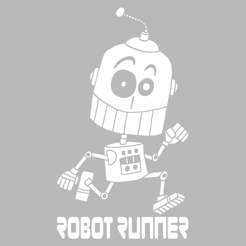 White Running Robot