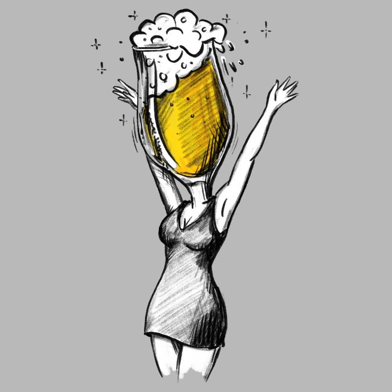 Junggesellenabschied JGA Bier - Illustration
