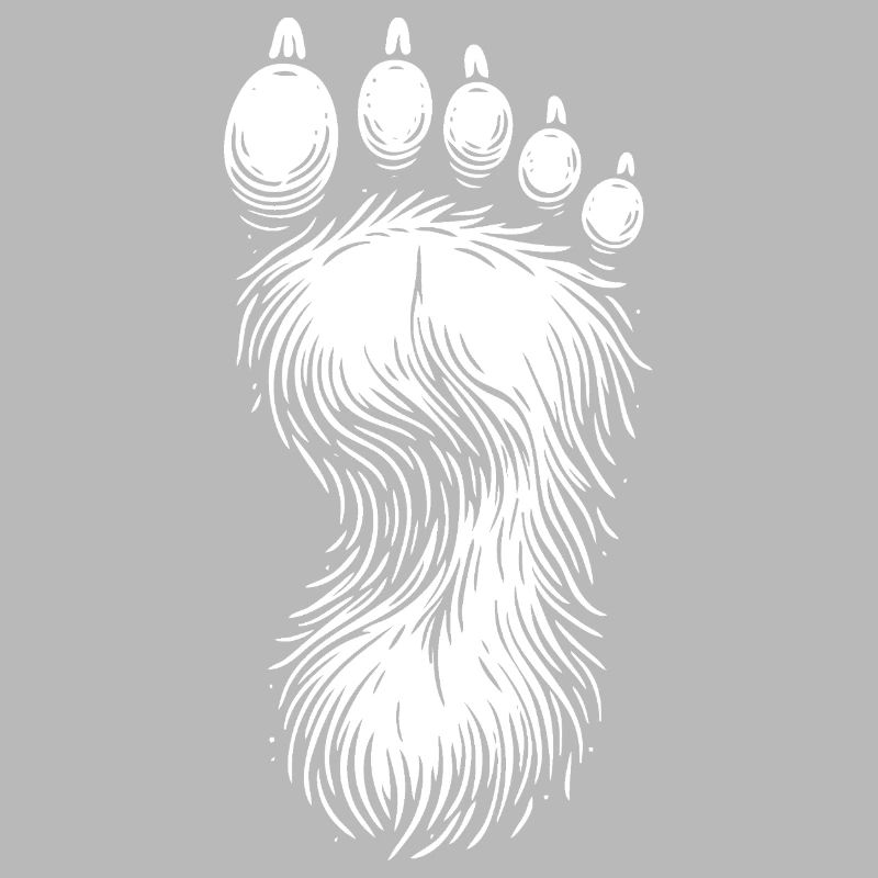 Conception cool de l’empreinte Bigfoot
