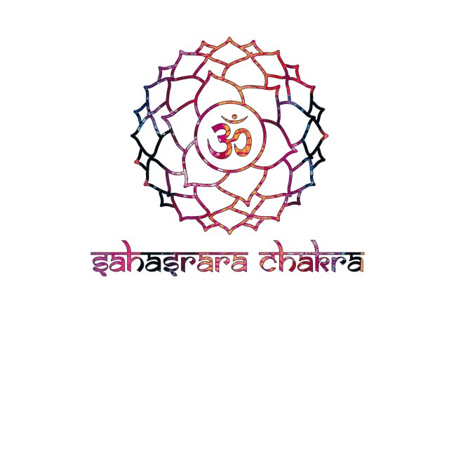 Sahasrara Kronenchakra Bunt Yoga Chakra Motiv