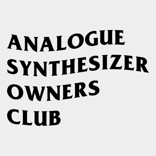 Analogue Synthesizer Owners Club (white)