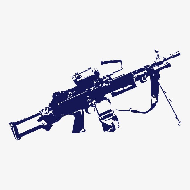 FN Minimi Para machine gun M249 SAW Kulspruta 90