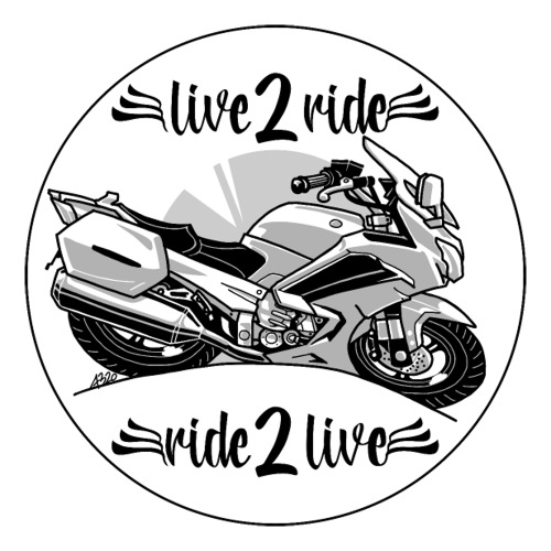 0964 live 2 ride ride 2 live sticker - Sticker