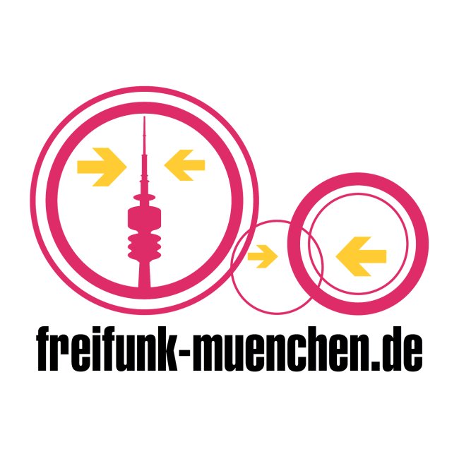Freifunk München Mesh-Logo schwarz