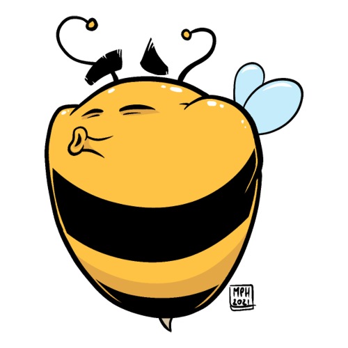 Pocałuj mnie pszczoły - Naklejka