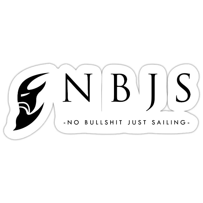 NBJS logo og slagord svart