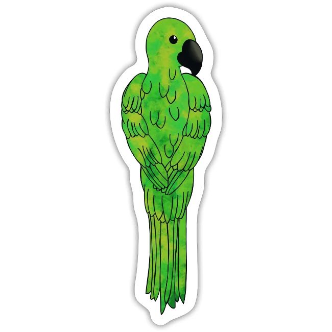 grüner Papagei