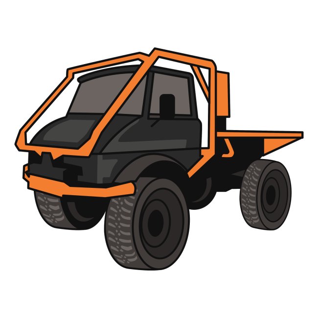 TRAIL TRUCK 406 4X4 WITH ROLLCAGE FROM THE ETT