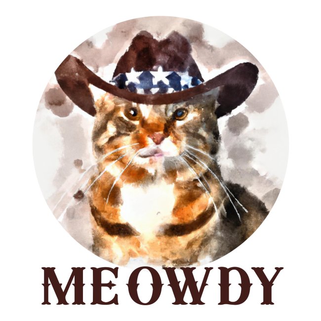Artig motiv for katte elsker - Meowdy
