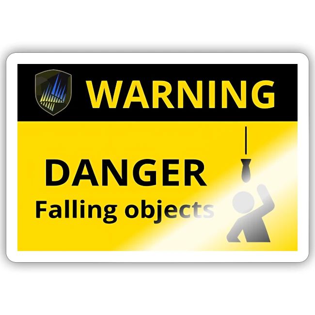 Danger falling objects