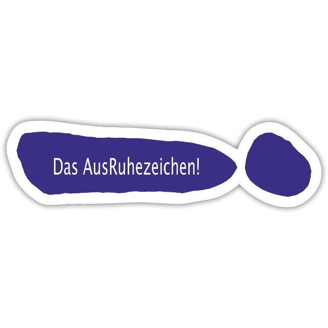 Ausruhezeichen neu blau