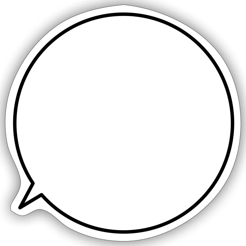 Speech bubble request text customizable