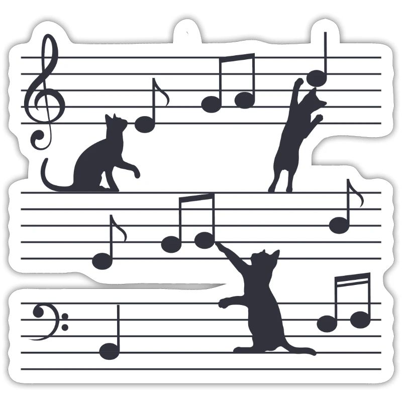 Kattemusik, katte, musik, noder