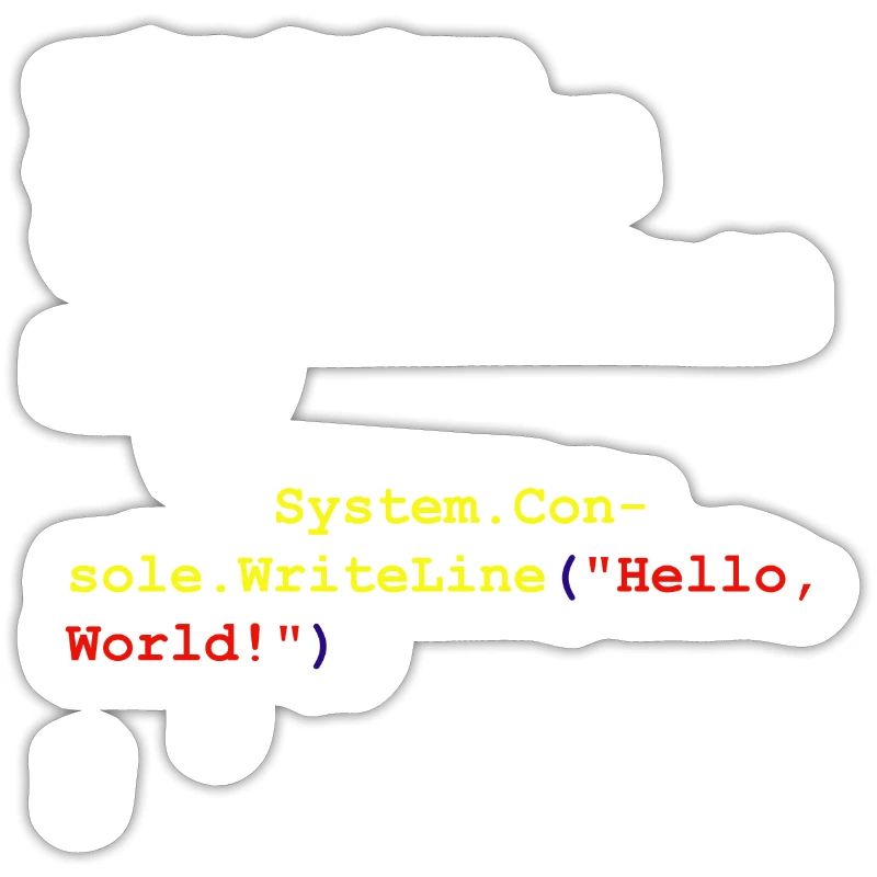 Hello World C# Sharp Entwickler Programm Geschenk
