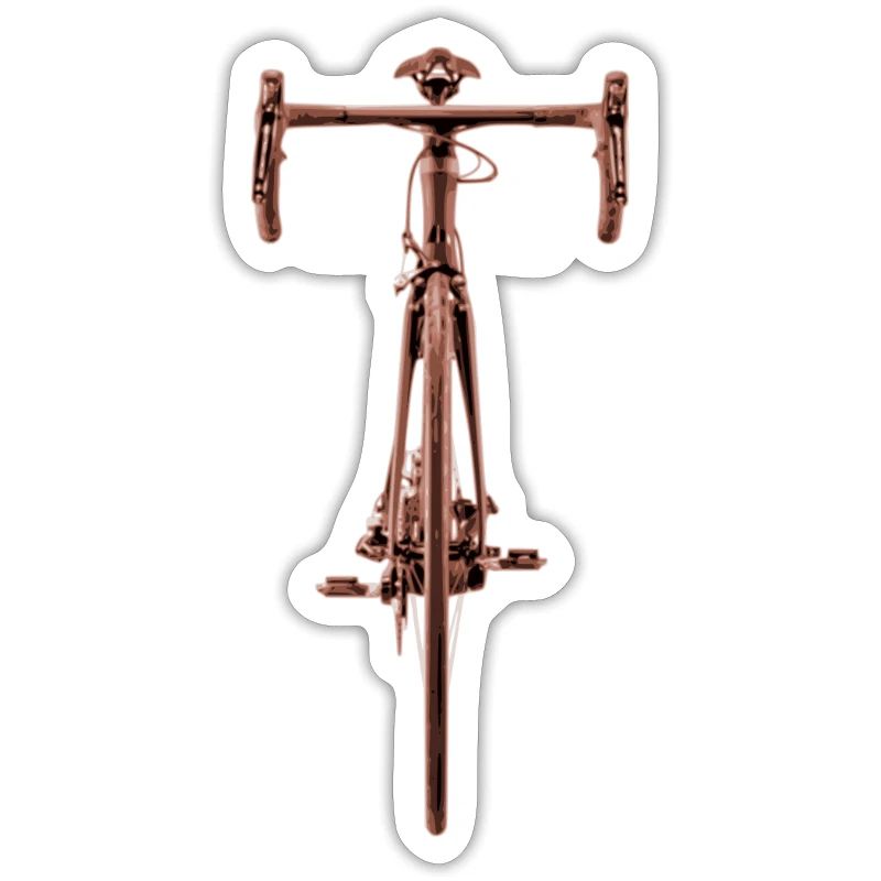 Bicycle front reddish shirt front
