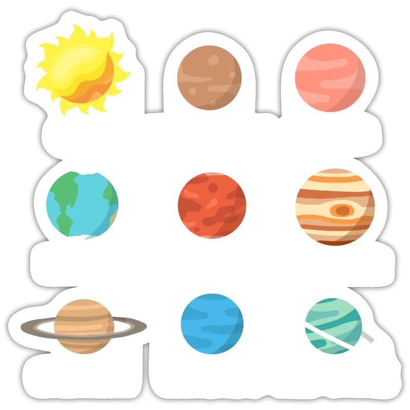 Solar system planets outer space science