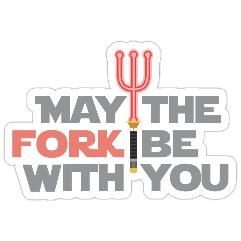 Developer May the Fork Be With You Geschenk idéee