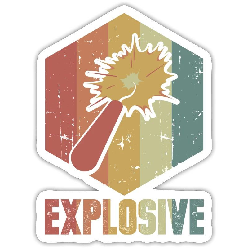 Dynamit Explosion Retro Cooles Geschenk