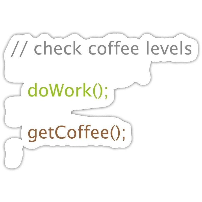 Computer Science Nerd Geek Programmer Coffee Work