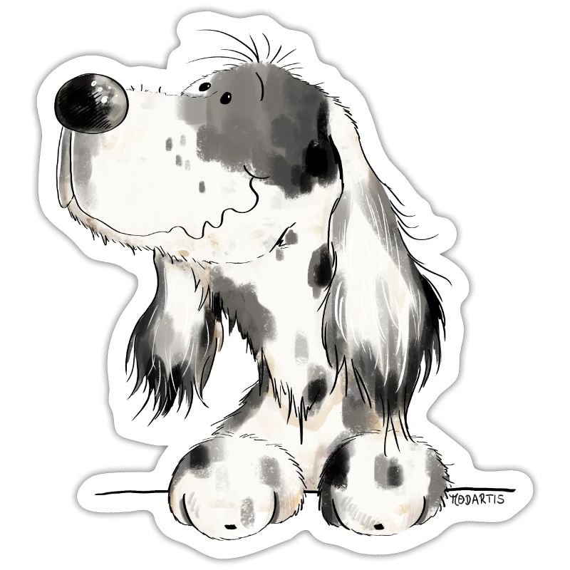Englischer Setter I Hunde Comic Geschenk