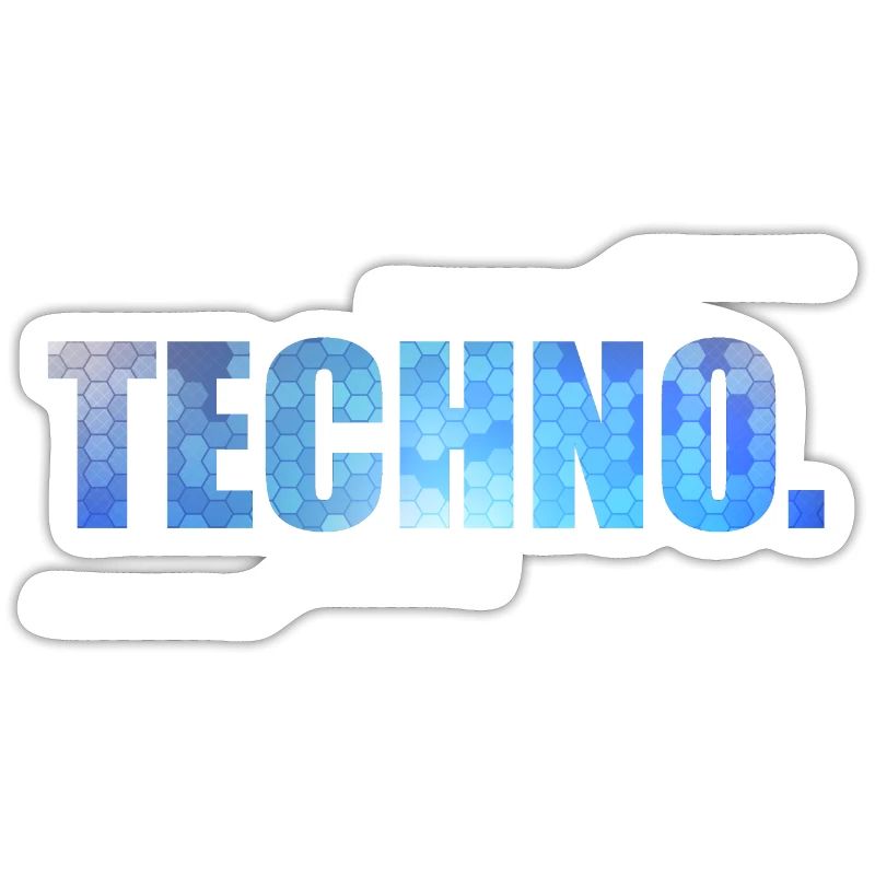 A Techno Tee For Music Lovers Saying "Techno."