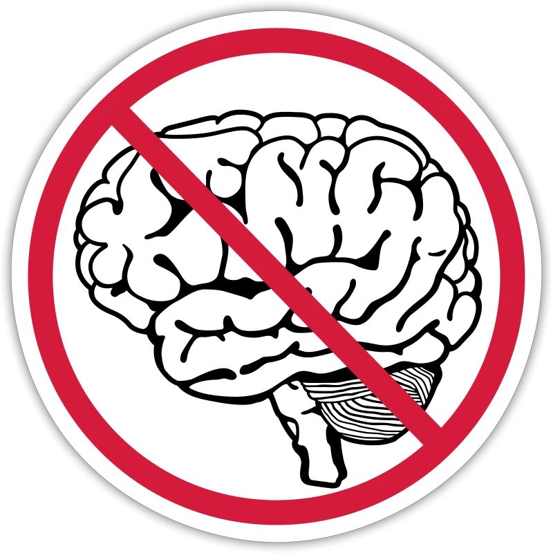 no brain