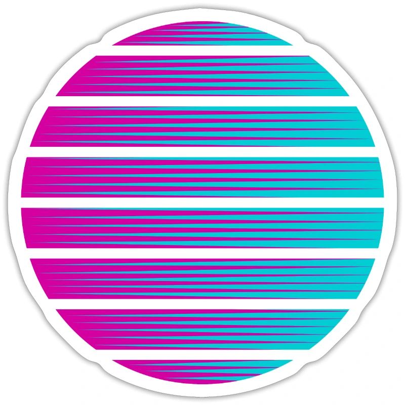 Circle gradient background template icon cool
