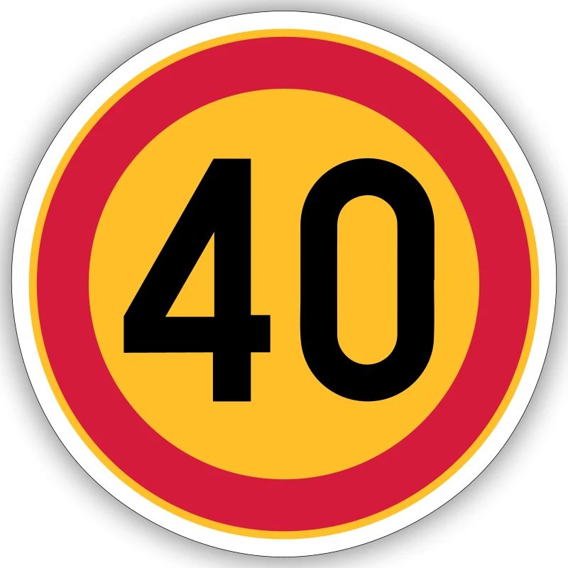 40 limit / speed limit
