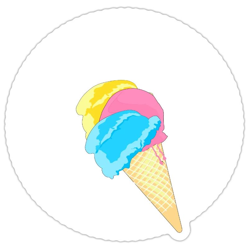 Cornet de crème glacée cornet de crème glacée molle de la crème glacée