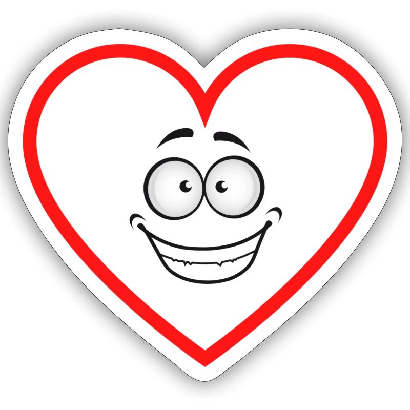 expectant heart comicstyle sticker sticker