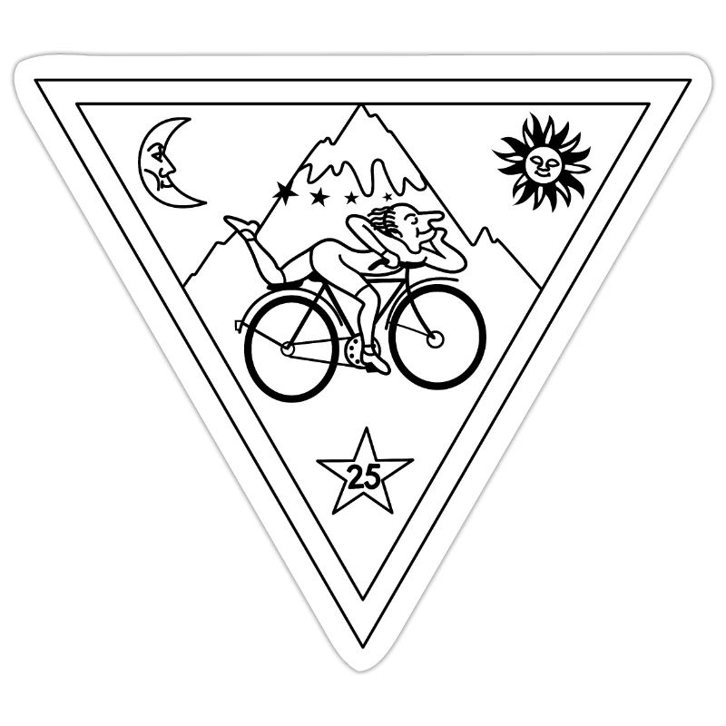 Albert Hofmann LSD Triangle Noir & Blanc