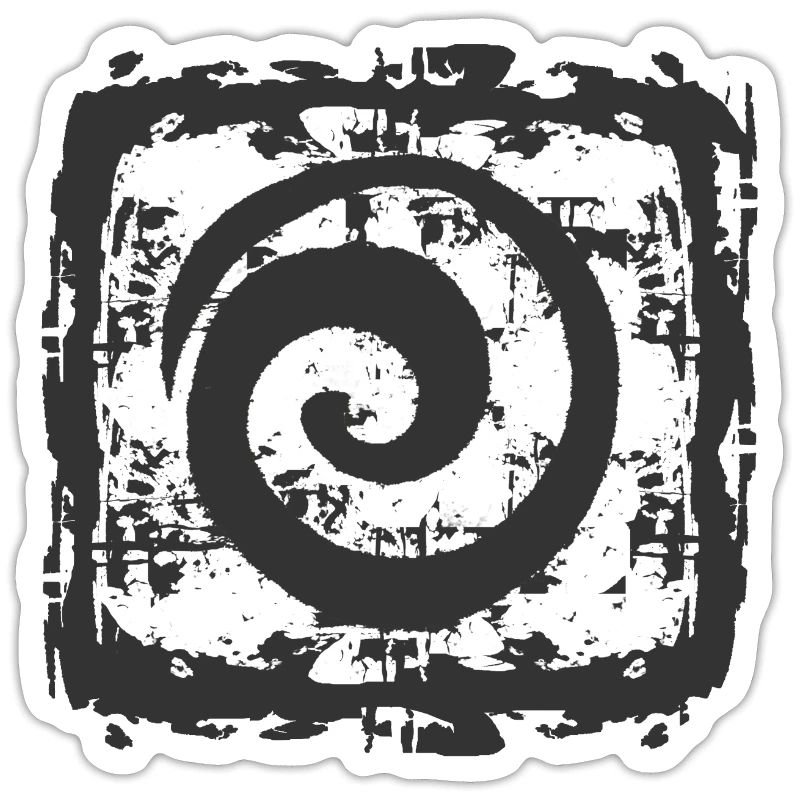 Abstract spiral pattern on vintage background