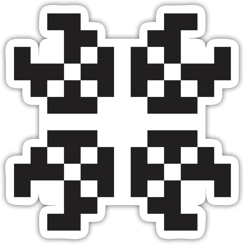 Pixel Figur Programmierer Webdesigner Geschenk