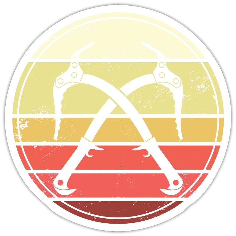 Eisklettern Retro Eispickel Eiskletterer