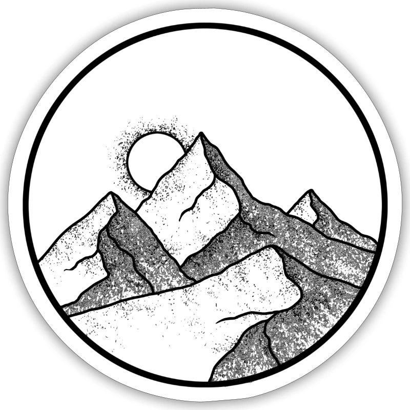 Mountain pattern - mountain logo - mountain symbol