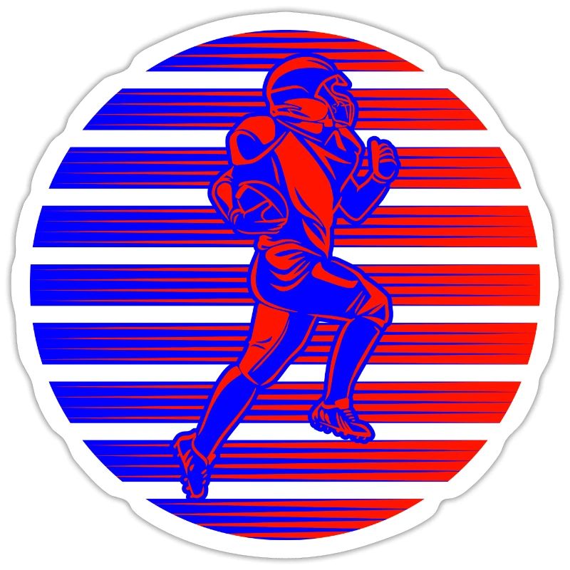 Retro Neon Quarterback